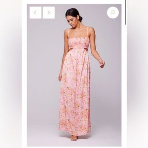 Jordan Maxi in Jasmine by RESA (pink flowers dress)